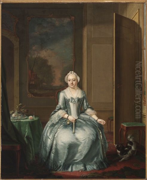 Portret van een Dame, Mevrouw Krook van Harpen. - view 1