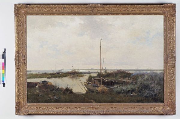 Rivierlandschap. - view 1