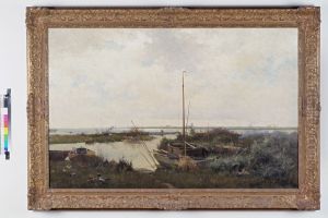 Rivierlandschap.