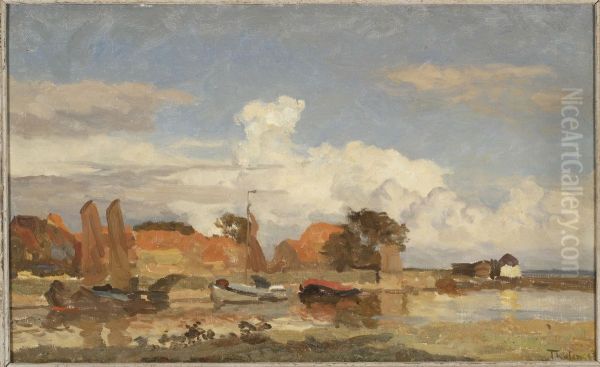 Vaart met boten (Enkhuizen). - view 1