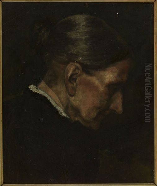 Damesportret (Mevr. Horn en profil). - view 1