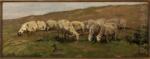 (Landschap met) Schapen. (Landschap met) Schapen.
