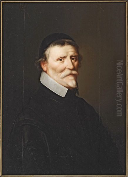 Portret van Petrus Purmerent (1588 - 1663), pastoor van de H. Johannes de Doper te Gouda. - view 1