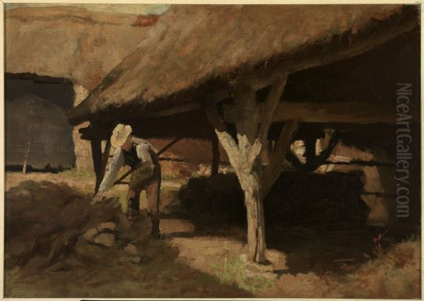 Boerenerf (Boerderij met hooischuur). - view 1