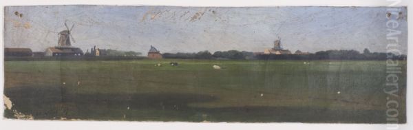 Gezicht op Gouda nabij de Houtzaagmolens. - view 1