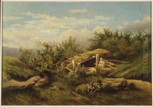 Landschap. by Theodore Rousseau