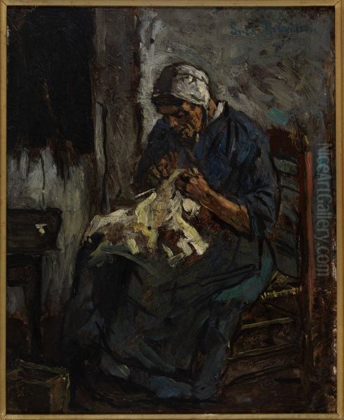 Handwerkende vrouw. - view 1