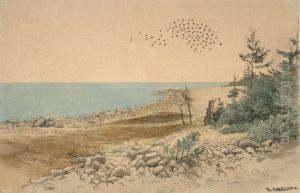 Bird Flight and Spruces by the Sea Bird Flight and Spruces by the Sea
