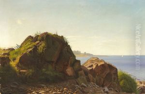 Coastal view from the island of Bornholm, Denmark.