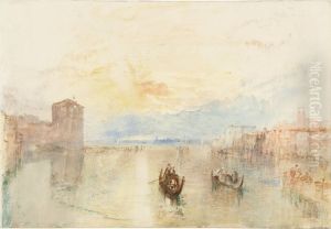 The Giudecca Canal, Looking Towards Fusina at Sunset by J. M. W. Turner