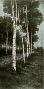 Brezov drevored v Crrni vasi by Srecko Magolic