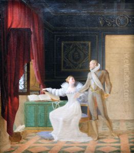 Henri IV chez Gabrielle d'Estrees by Francois Fleury-Richard