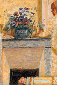 Fleurs sur une cheminee au Canet