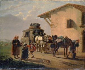 The stage coach by Jean-Francois Bellay