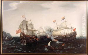 Schermutseling tussen Amsterdamse en Engelse oorlogsschepen, 20 april 1605