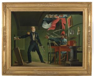 J.C.J. van Speyk vuurt in het kruit