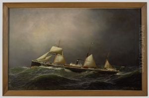 Het ss. Pollux van de Koninklijke Nederlandsche Stoomboot Maatschappij