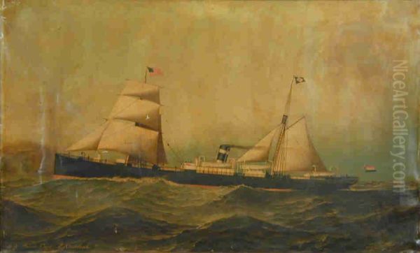 Het ss. Jason van de Koninklijke Nederlandsche Stoomboot Maatschappij - view 1