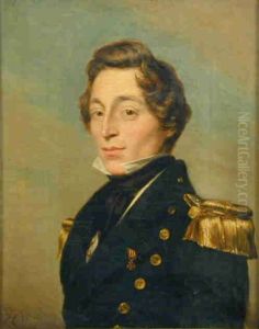 Portrait of Luitenant-ter-zee 1e klasse Henri Glabbeek van der Does (1811-1852)