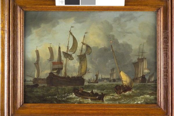 Vier katschepen op de rede van Hoorn - view 1