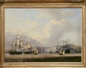 Aankomst van het Nederlands eskader ter rede van Algiers, 27 augustus 1816