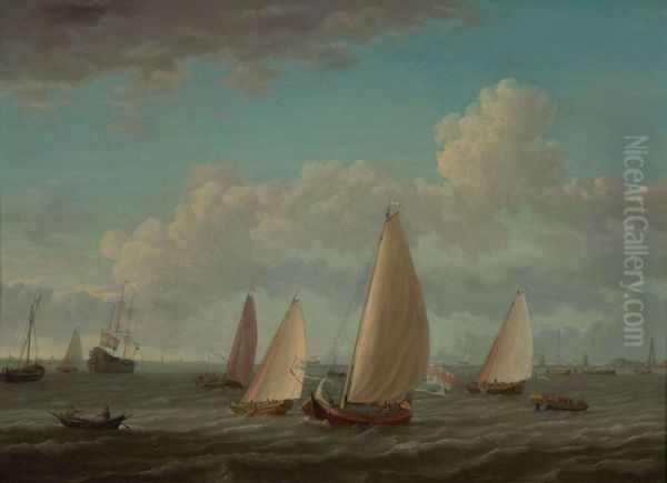 Scheepvaart op het IJ te Amsterdam - view 1