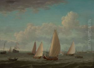 Scheepvaart op het IJ te Amsterdam by Adam Silo