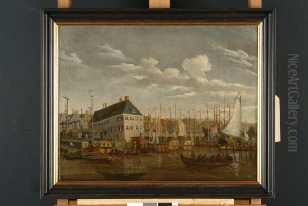 De jachthaven bij de Stadsherberg gezien in zuidwestelijke richting - view 1