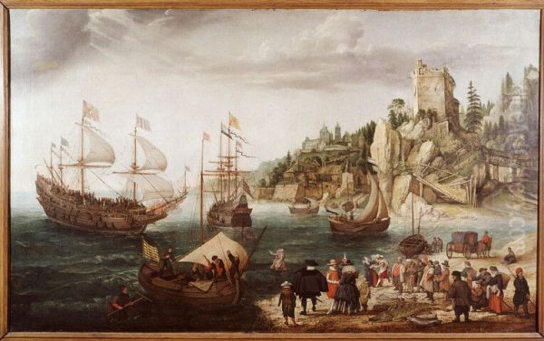 De inscheping van keurvorst Frederik V van de Palts - view 1