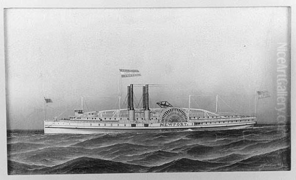 Het raderstoomschip Newport - view 1