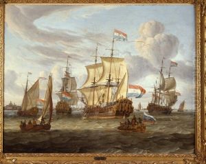 Het retourschip Pieter en Paul van de Amsterdamse Kamer van de VOC op het IJ