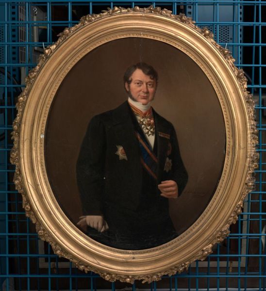 Portrait of J.C. Rijk, minister of the Marine - view 1