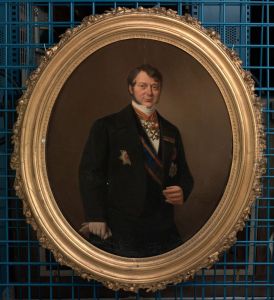 Portrait of J.C. Rijk, minister of the Marine