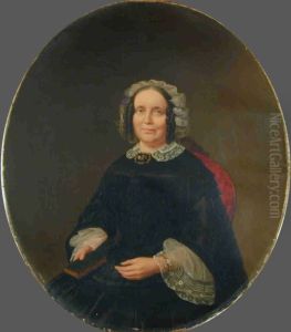 Portret van mevrouw Nelly de Rijk-IJsbrandts by Izaak Schouman