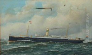 Het passagiersschip ss. Noordam van de Holland-Amerika Lijn