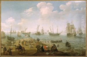 Schepen op een Hollandse rede Schepen op een Hollandse rede