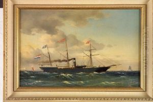 Portrait of frigate The Rembrandt by Carl Baagoe