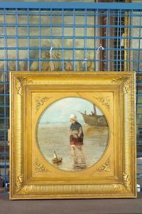Meisje met klompscheepje Meisje met klompscheepje