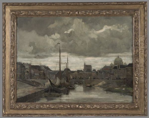 De Haringkade met seinpost te Scheveningen - view 1