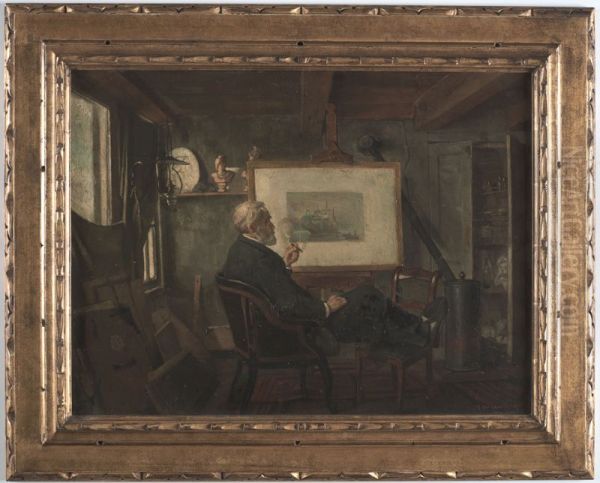 Johan Adolph Rust in zijn atelier - view 1