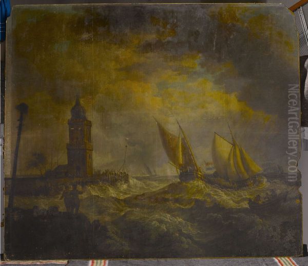 Kustlandschap met toren - view 1