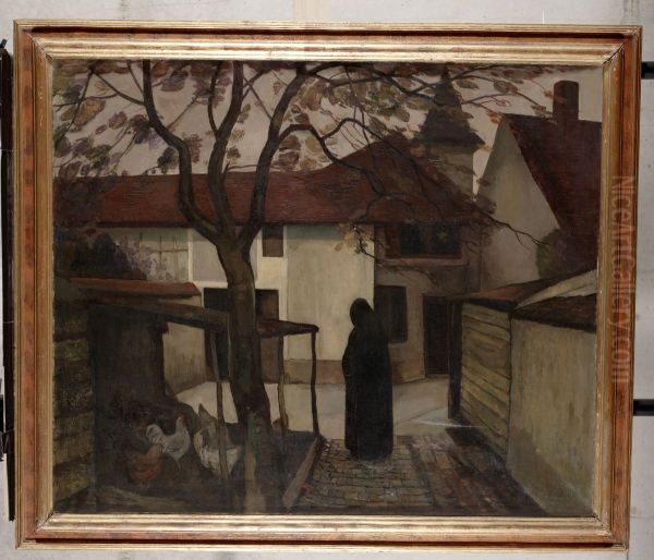 Cour (Binnenplaats met kippen) - view 1