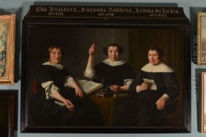 Drie regentessen van het proveniershuis van het mannengasthuis te Alkmaar