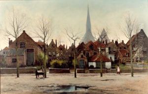 Achterzijde huizen aan de Smedenstraat, gezien vanaf Sijzenbaan