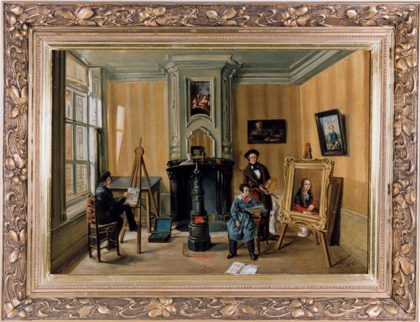 Studio of the painter J. Jansen Vredenburgh - view 1