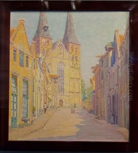 Bergstraat met op de achtergrond de Bergkerk Bergstraat met op de achtergrond de Bergkerk