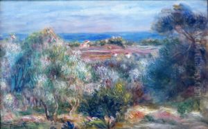View of the Sea from Haut Cagnes by Pierre Auguste Renoir