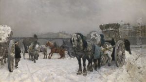 Snow Dumping on the Seine by Christian Skredsvig