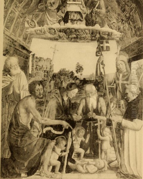 Virgin Adoring the Child with Saints - view 1