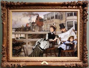Waiting for the Ferry at the Falcon Tavern by James Jacques Joseph Tissot